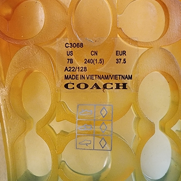 Coach Ulyssa Rainbow Slide Sandals, Size 7, NWOT - Picture 5 of 5